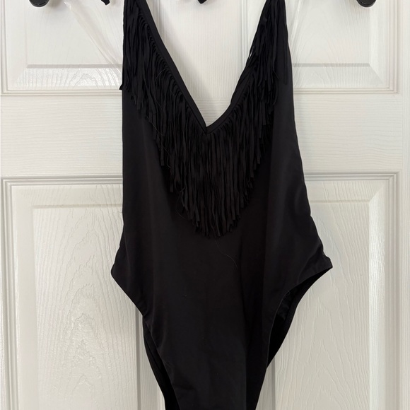 l*space Black Fringe One-Piece Swimsuit - Picture 10 of 10